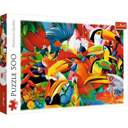 KOLOROWE PTAKI PUZZLE 500 ELEMENTÓW 9+ - Trefl