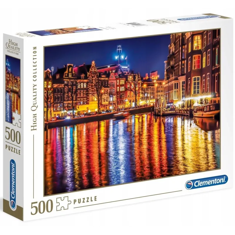 PUZZLE AMSTERDAM 500 ELEMENTÓW CLEMENTONI PREMIUM HIGH QUALITY COLLECTION 10+