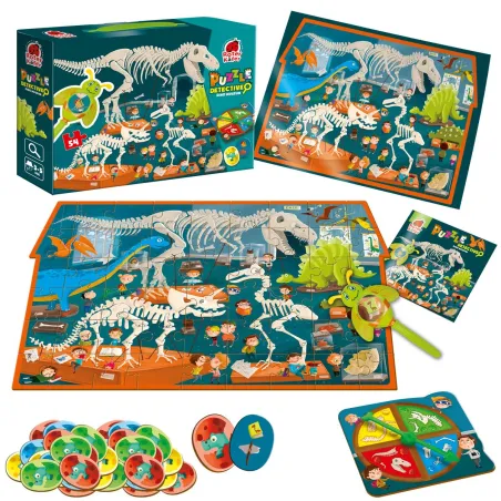 Puzzle Edukacyjne 54 Elementy Detective Dino Museum Roter Kafer 6+