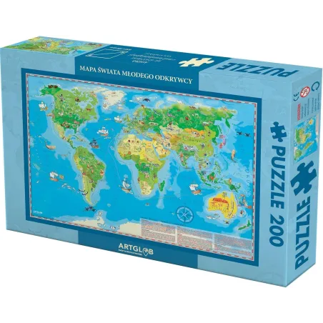 PUZZLE ŚWIAT MŁODEGO ODKRYWCY 200 ELEMENTÓW 7+