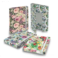 TECZKA Z GUMKĄ KWIATY B4