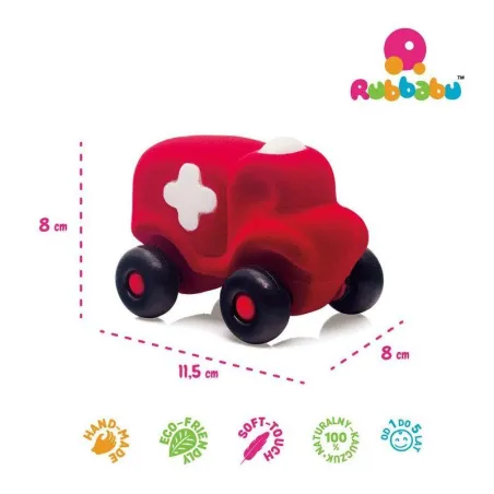 Karetka Sensoryczna Czerwona Rubbabu 12M+