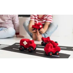 KARETKA SENSORYCZNA CZERWONA RUBBABU 12M+