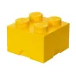 Pojemnik Szuflada Klocek 4 Wypustki Żółty 25 X 25 X 18 Cm Lego 4005