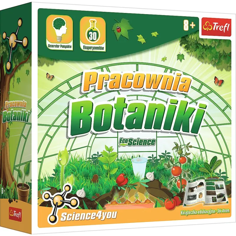 PRACOWNIA BOTANIKI 30 EKSPERYMENTÓW ZESTAW NAUKOWY 6+ - Trefl