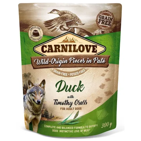 CARNILOVE ADULT DUCK & TIMOTHY GRASS MOKRA KARMA DLA PSA 300 G
