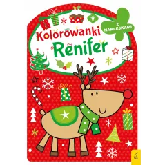 KOLOROWANKI RENIFER Z NAKLEJKAMI - Wilga