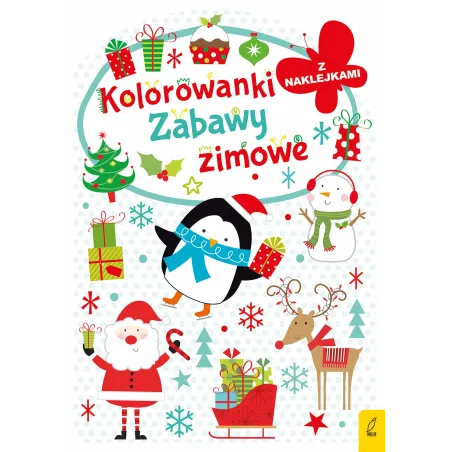 KOLOROWANKI ZABAWY ZIMOWE Z NAKLEJKAMI - Wilga