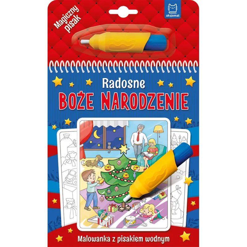 RADOSNE BOŻE NARODZENIE. MALOWANKA Z PISAKIEM WODNYM - Aksjomat RADOSNE BOŻE NARODZENIE. MALOWANKA Z PISAKIEM WODNYM - Aksjomat