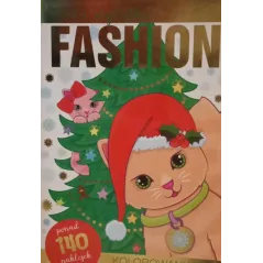 KOTKI. FASHION MAŁA STYLISTKA. KOLOROWANKA Z NAKLEJKAMI