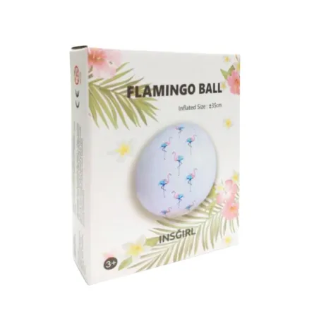 PIŁKA DMUCHANA FLAMINGI 35 CM - Panon