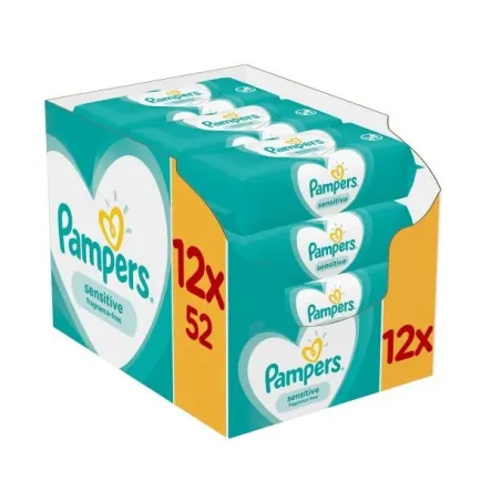 CHUSTECZKI PAMPERS SENSITIVE 12 X 52 SZT 624 SZT - Procter & Gamble