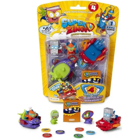 Super Zings 4 Figurki + 2 Blaster Jets + 6 Superdiscs Super Zings 4 Figurki + 2 Blaster Jets + 6 Superdiscs