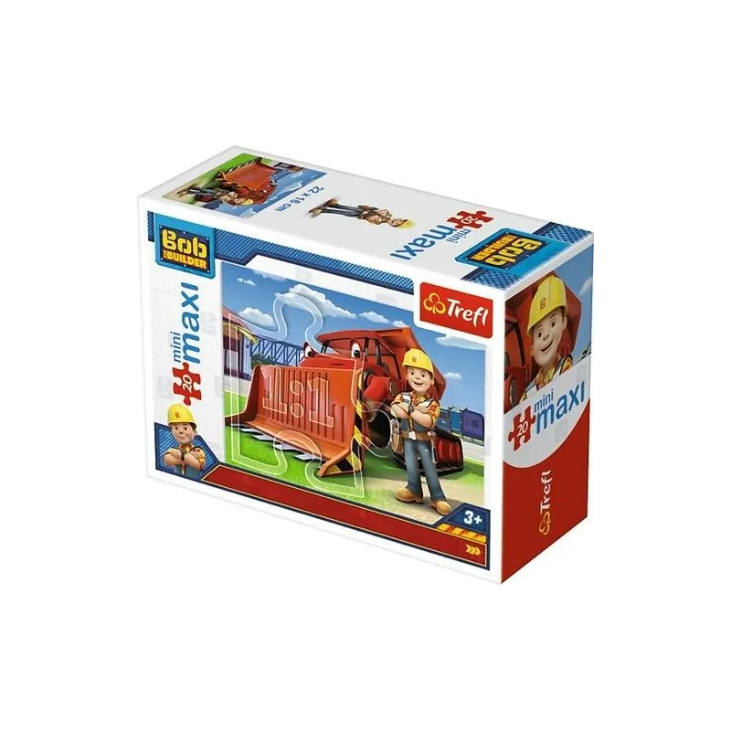 BOB BUDOWNICZY SPYCHACZ PUZZLE 20 ELEMENTÓW 3+ - Trefl BOB BUDOWNICZY SPYCHACZ PUZZLE 20 ELEMENTÓW 3+ - Trefl