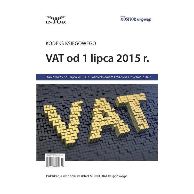 KODEKS KSIĘGOWEGO VAT OD 1 LIPCA 2015ROKU - Infor