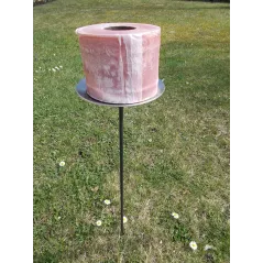 LAMPION POCHODNIA Z WOSKU 15 ROLEK WOSKU Z RECYKLINGU + NATURALNE ROZPAŁKI MANDELU