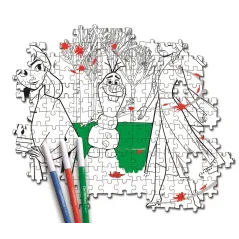 CLEMENTONI PUZZLE DISNEY KRAINA LODU 2 HAPPY COLOR 104 ELEMENTY + FLAMASTRY 6+