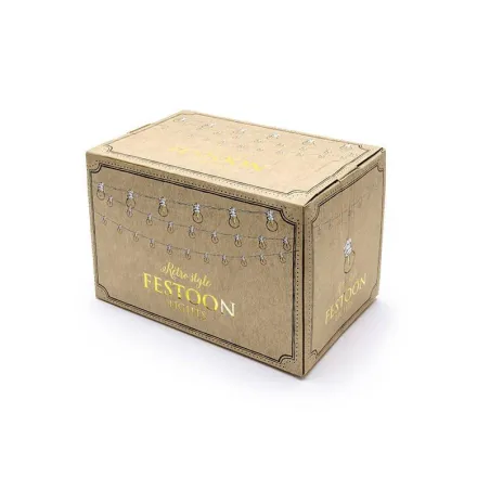 GIRLANDA LED BIAŁA ŚWIETLNA RETRO 5 M PRZEWÓD Z MOŻLIWOŚCIĄ ŁĄCZENIA ZESTAWÓW