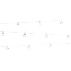 Girlanda Led Biała Świetlna Retro 5 M Przewód Z Możliwością Łączenia Zestawów