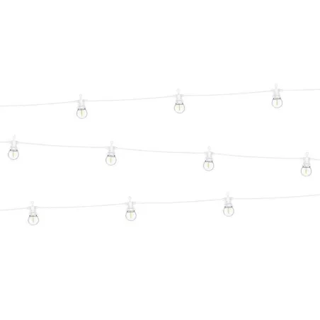 Girlanda Led Biała Świetlna Retro 5 M Przewód Z Możliwością Łączenia Zestawów