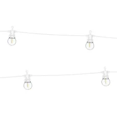 GIRLANDA LED BIAŁA ŚWIETLNA RETRO 5 M PRZEWÓD Z MOŻLIWOŚCIĄ ŁĄCZENIA ZESTAWÓW