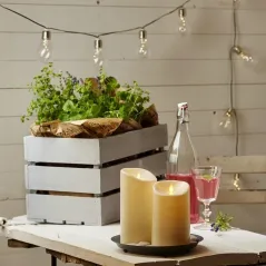 GIRLANDA SOLARNA OGRODOWA GLOW 10 LAMPEK LED DEW DROP IP44