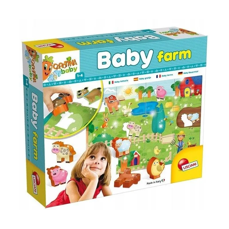 CAROTINA BABY FARMA PUZZLE EDUKACYJNE DLA DZIECI 1+
