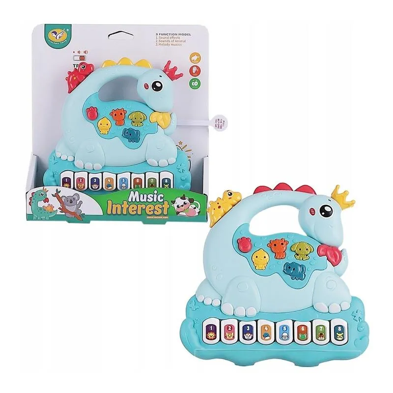 ZABAWKA MUZYCZNA PIANINKO DINUŚ ASKATO 12M+