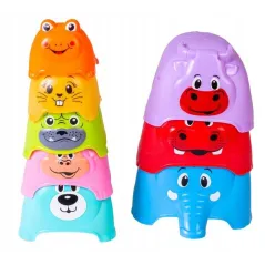 EDUKACYJNA PIRAMIDKA DLA MALUCHÓW ZWIERZĄTKA ANEK 6M+