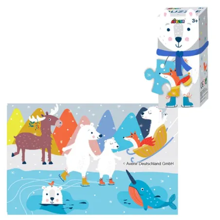 Puzzle Miś Polarny 28 Elementów Dla Dzieci Avenir 3+
