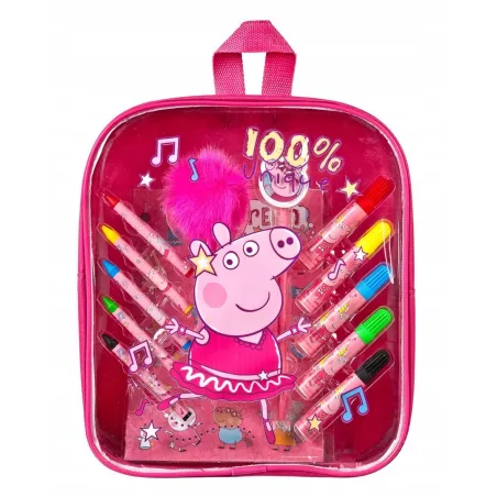 Duży Plecak Świnka Peppa Z Akcesoriami Kredki Pisaki 3+