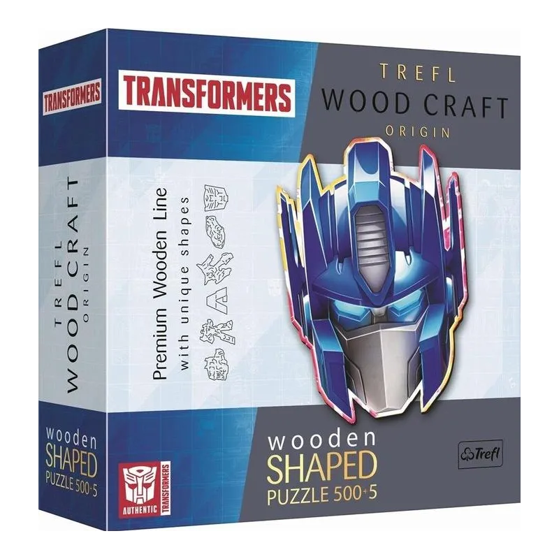 PUZZLE DREWNIANE 500 ELEMENTÓW AUTOBOT OPTIMUS PRIME TREFL 10+