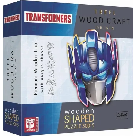Puzzle Drewniane 500 Elementów Autobot Optimus Prime Trefl 10+