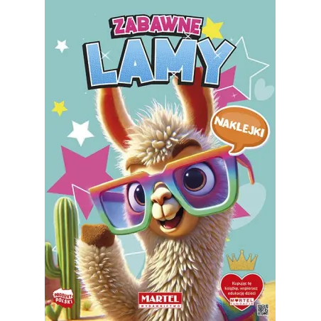 Zabawne Lamy. Kolorowanka Z Naklejkami Zabawne Lamy. Kolorowanka Z Naklejkami