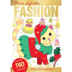 KOTKI. MAŁA STYLISTKA FASHION. KOLOROWANKA Z NAKLEJKAMI