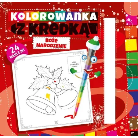 Boże Narodzenie Kolorowanka Z Kredką Boże Narodzenie Kolorowanka Z Kredką