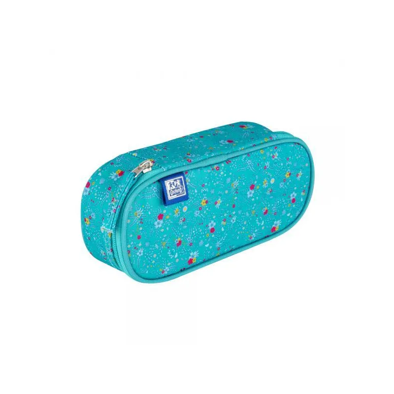 PIÓRNIK Z KLAPKĄ FLORAL TURKUSOWY OXFORD