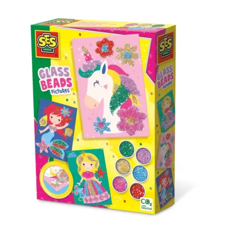 OBRAZKI DO OZDABIANIA KORALIKAMI ZESTAW KREATYWNY SES CREATIVE 6++