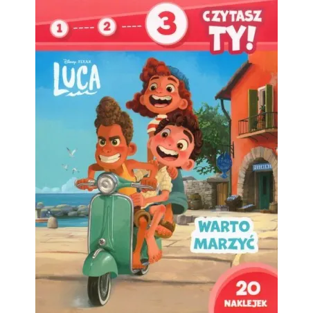 Disney Luca. 1-2-3 Czytasz Ty! Warto Marzyć. Książeczka Z Naklejkami Disney Luca. 1-2-3 Czytasz Ty! Warto Marzyć. Książeczka Z Naklejkami