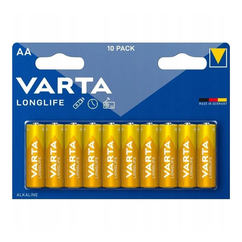 10 SZT. BATERIE ALKALICZNE VARTA LONGLIFE POWER AA R6 1.5V 10 SZT. BATERIE ALKALICZNE VARTA LONGLIFE POWER AA R6 1.5V
