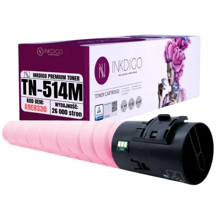 INKDIGO TN-514M TONER ZAMIENNY MAGENTA DO BIZHUB C458/C558/C658