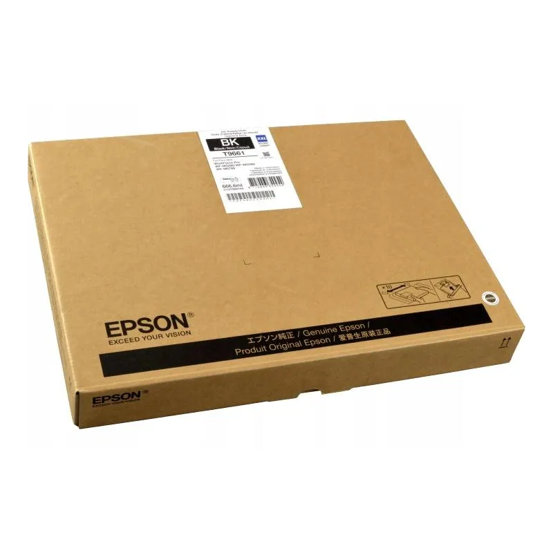 ORYGINALNY TUSZ EPSON T9661 BLACK 40000 STRON WF-M5298DW/M5299/M5799