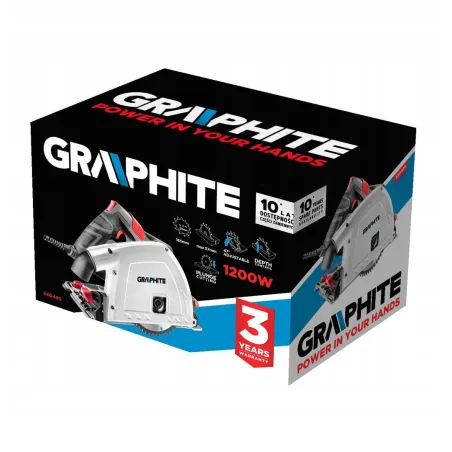 Pilarko-Zagłębiarka Do Cięć Wgłębnych 1200W 165 Mm Graphite 58G495