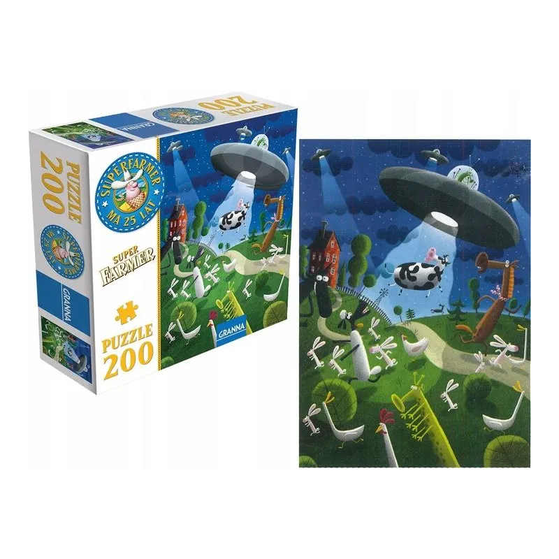 PUZZLE SUPER FARMER 200 ELEMENTÓW EDUKACYJNE PUZZLE SUPERFARMER 7+
