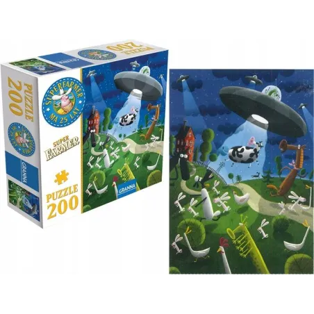 PUZZLE SUPER FARMER 200 ELEMENTÓW EDUKACYJNE PUZZLE SUPERFARMER 7+
