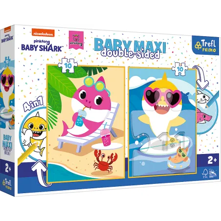 PUZZLE BABY MAXI WESOŁY DZIEŃ REKINA 20 ELEMENTÓW TREFL 2+