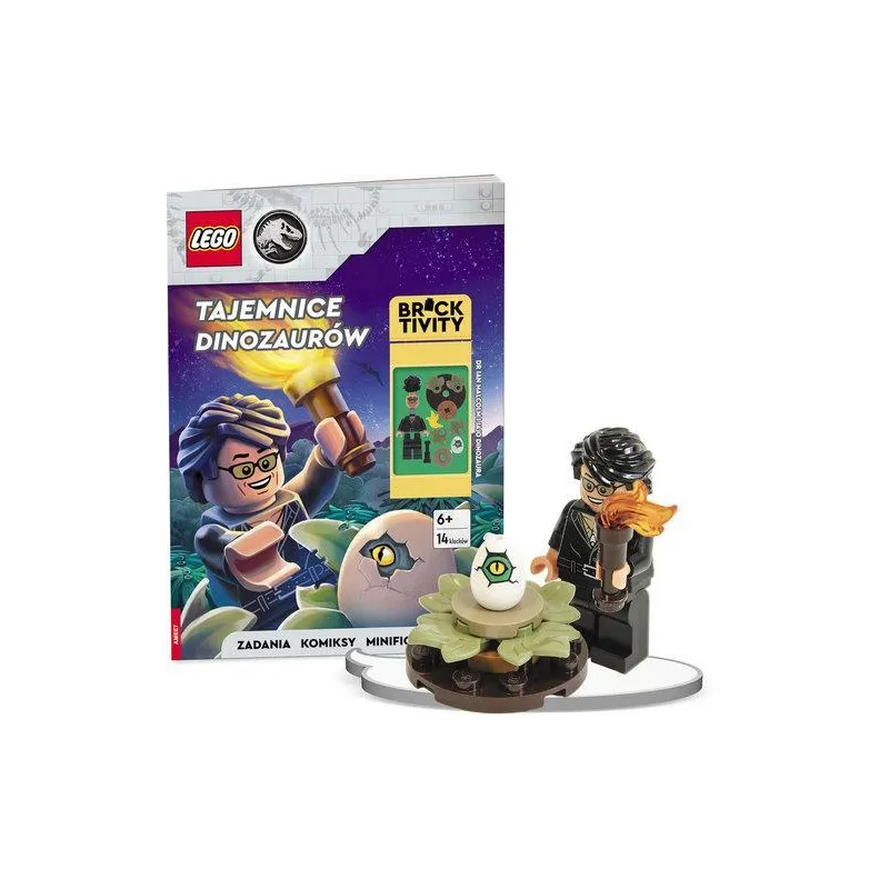 LEGO JURASSIC WORLD. TAJEMNICE DINOZAURÓW + FIGURKA 6+