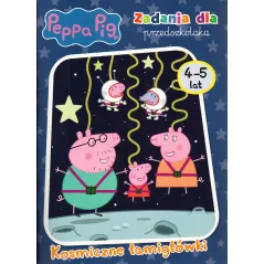 ŚWINKA PEPPA. ZADANIA DLA PRZEDSZKOLAKA. KOSMICZNE ŁAMIGŁÓWKI 4-5 LAT - Media Service Zawada
