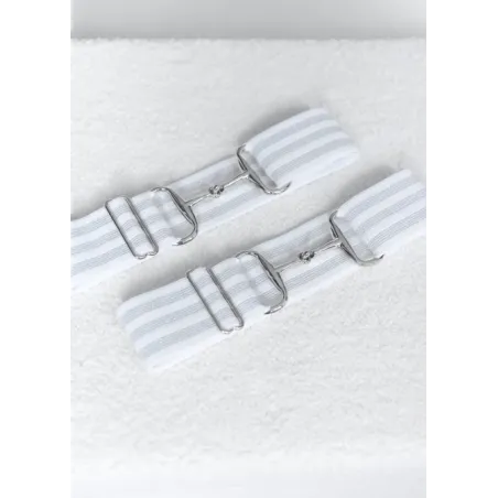 Pasek Damski W Paski Srebrny Ginny