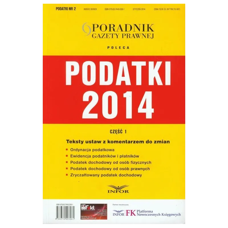 PODATKI 2014 + CD - Infor